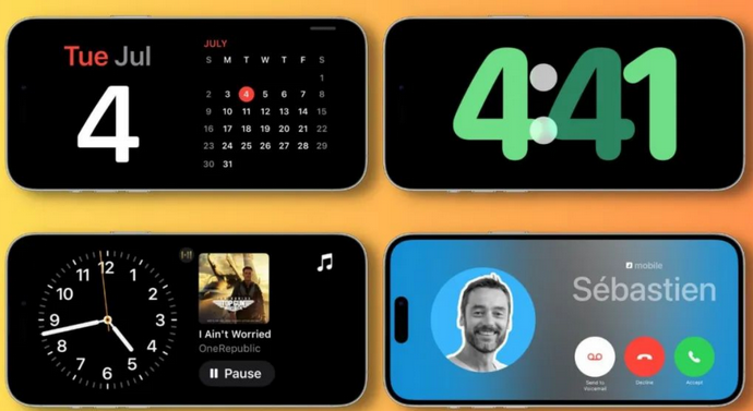 准格尔苹果手机维修分享iOS17横屏充电待机显示有什么好处 