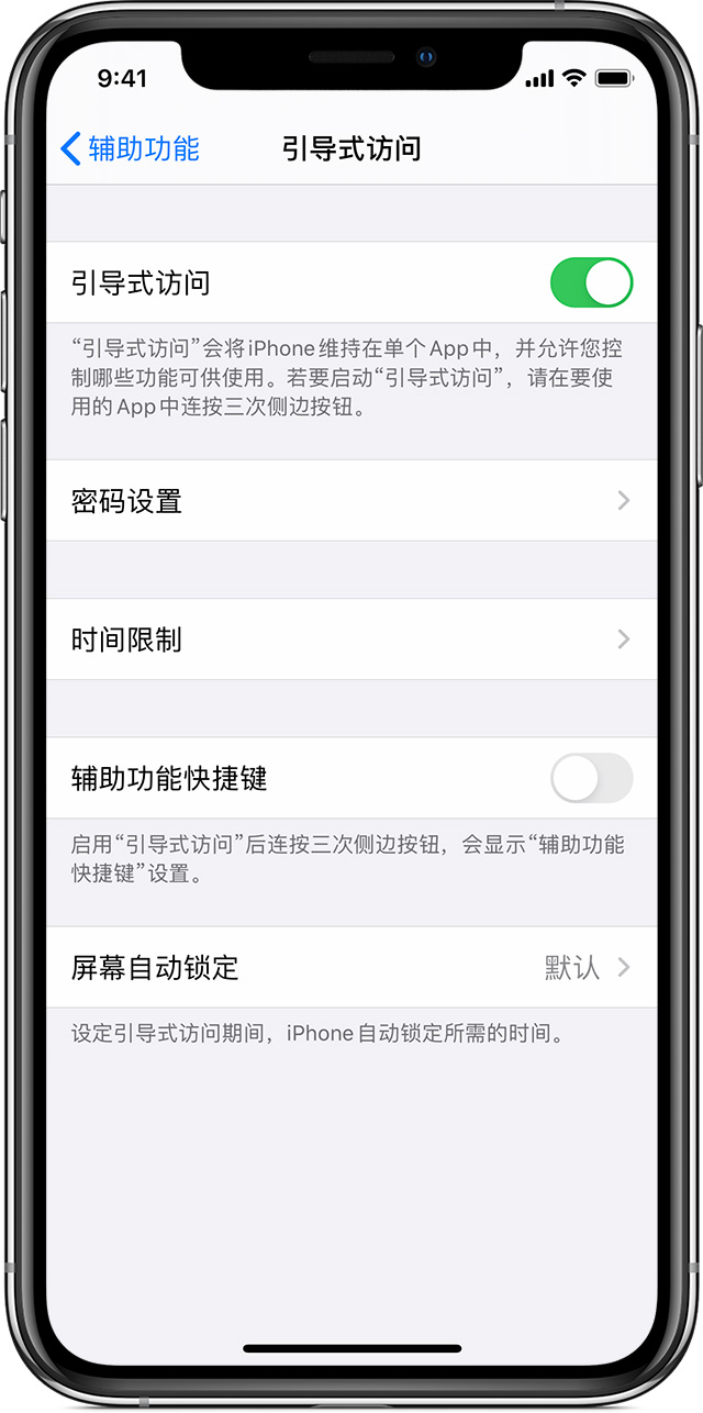 准格尔苹果手机维修分享如何在 iPhone 上退出引导式访问 