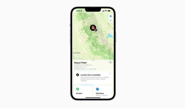 准格尔苹果14维修分享iPhone14系列中 FindMy功能通过卫星分享位置方法教程 